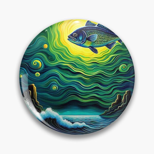 Item preview, Fish in Moonlight designed and sold by George Hutton Hunter.