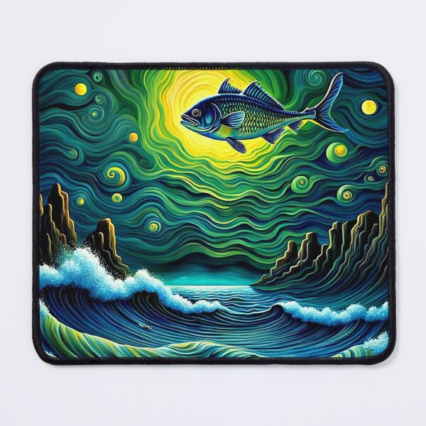 Item preview, Fish in Moonlight designed and sold by George Hutton Hunter.