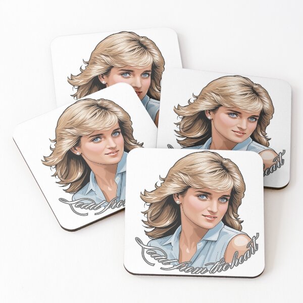 Item preview,  Princess Diana Inspirational Quote Art - Lead from the Heart - Inpiring Lady Diana Tribute designed and sold by VZCreativeLab.