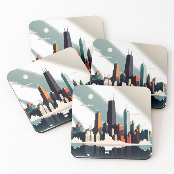 Item preview, Chicago City Skyline designed and sold by AndrewWorld.
