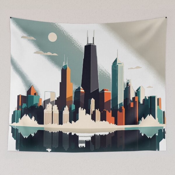 Item preview, Chicago City Skyline designed and sold by AndrewWorld.