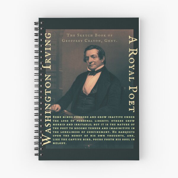 Item preview, Washington Irving quote: Some minds corrode and grow inactive under the loss of personal liberty; others grow morbid and irritable; designed and sold by artbleed.