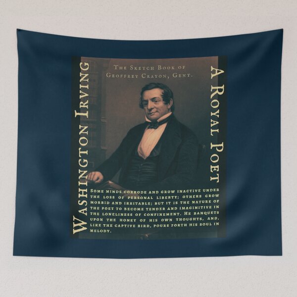 Item preview, Washington Irving quote: Some minds corrode and grow inactive under the loss of personal liberty; others grow morbid and irritable; designed and sold by artbleed.