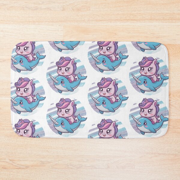 Item preview, Kawaii Unicorn Riding narwhal designed and sold by ZinniasGothShop.