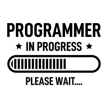 Artwork thumbnail, Programmer In Progress Funny Computer Science Student by RareBunny