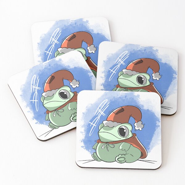 Item preview, Cartoon Christmas frog designed and sold by DimsArtShop.