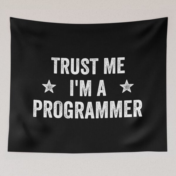 Item preview, Trust Me I'm A Programmer Vintage Funny Programmer designed and sold by RareBunny.