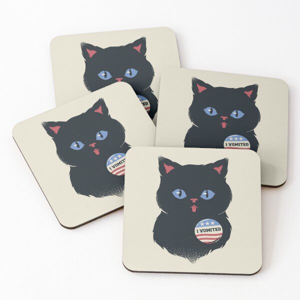 Item preview, I Vomited Vote Cat by Tobe Fonseca designed and sold by Tobe Fonseca®.