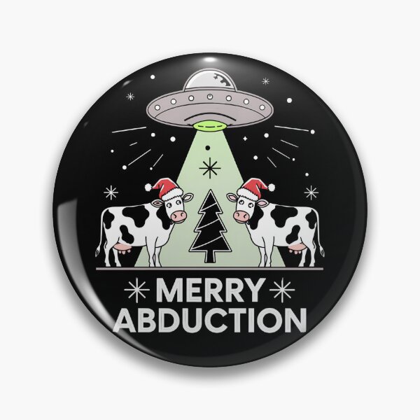 Item preview, Merry Abduction Christmas T-Shirt - Funny UFO Alien Holiday Cow Abduction Design designed and sold by FocusedPatterns.