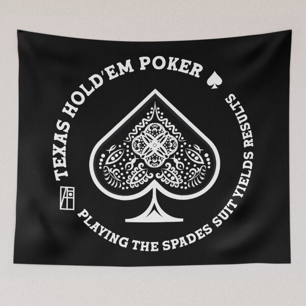 Item preview, GAME - POKER - TEXAS HOLDEM - Playing the spades suit yields results - 1 designed and sold by ArtProjectShop.