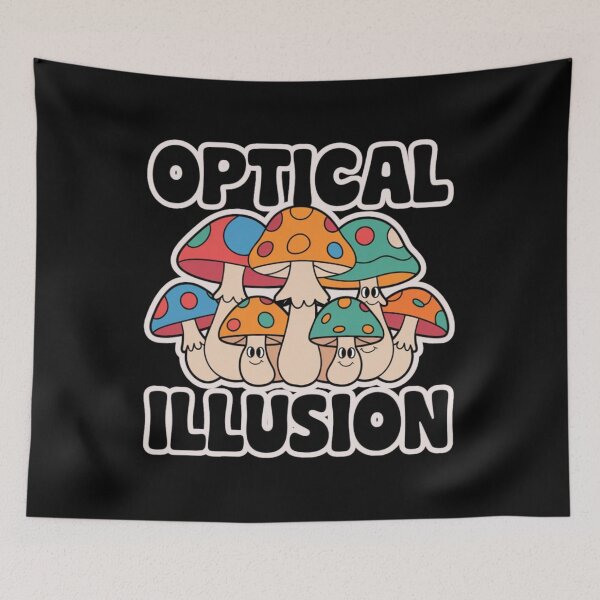 Item preview, Optical Illusion - Am I Seeing Eyes? Funny Mushrooms Image designed and sold by signshirtz.