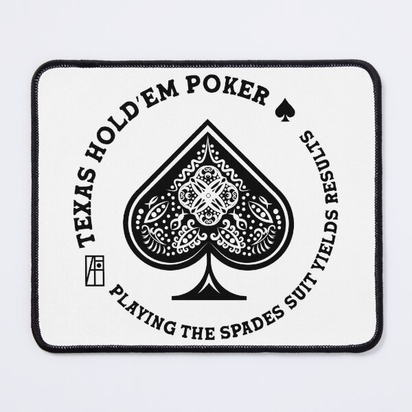 Item preview, GAME - POKER - TEXAS HOLDEM - Playing the spades suit yields results - 2 designed and sold by ArtProjectShop.