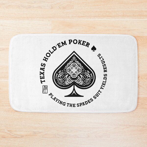 Item preview, GAME - POKER - TEXAS HOLDEM - Playing the spades suit yields results - 2 designed and sold by ArtProjectShop.
