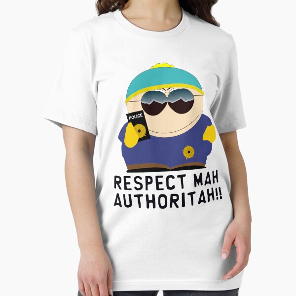 Vista previa del artículo con la obra «Respeta mi autoridad», diseñado y vendido por Fanverse Merchandise.