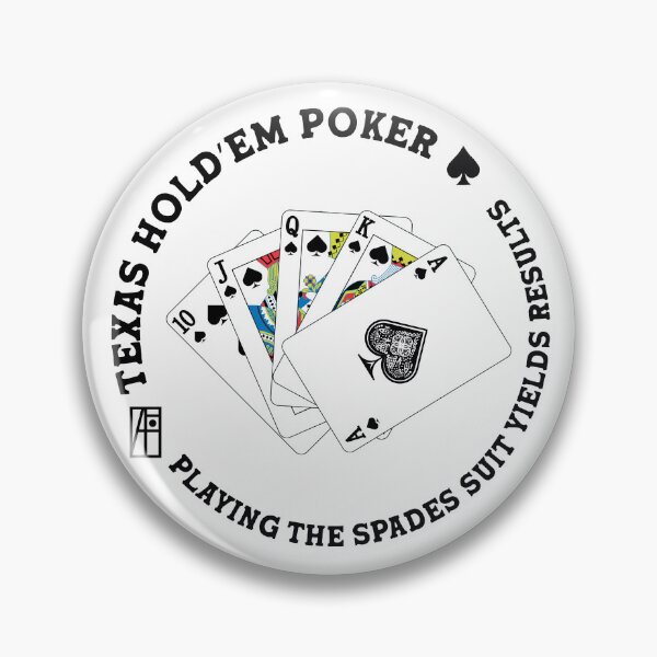Item preview, GAME - POKER - TEXAS HOLDEM - Playing the spades suit yields results - 4 designed and sold by ArtProjectShop.
