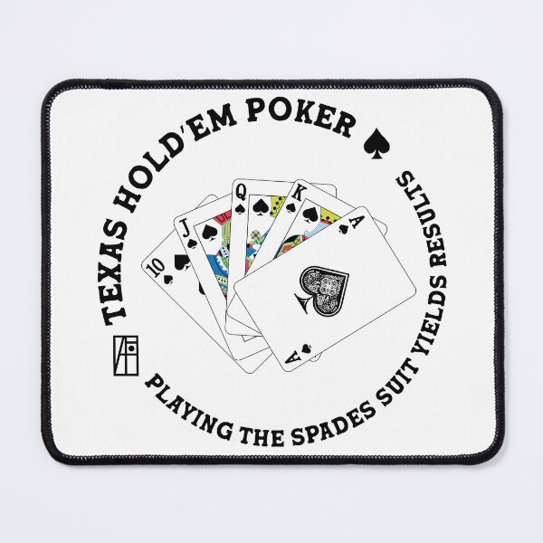 Item preview, GAME - POKER - TEXAS HOLDEM - Playing the spades suit yields results - 4 designed and sold by ArtProjectShop.