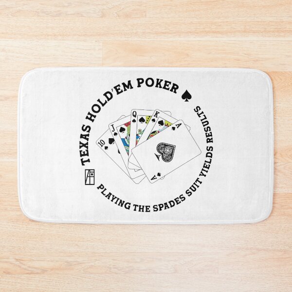 Item preview, GAME - POKER - TEXAS HOLDEM - Playing the spades suit yields results - 4 designed and sold by ArtProjectShop.