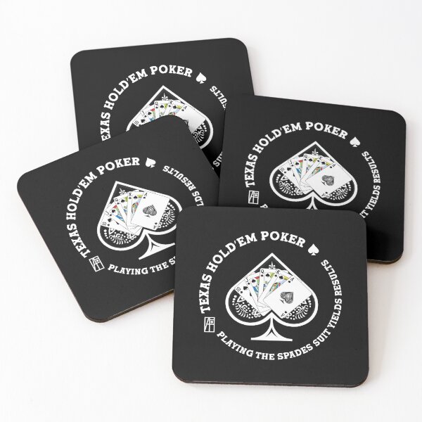 Item preview, GAME - POKER - TEXAS HOLDEM - Playing the spades suit yields results - 5 designed and sold by ArtProjectShop.