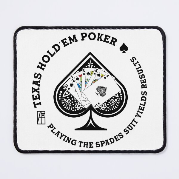 Item preview, GAME - POKER - TEXAS HOLDEM - Playing the spades suit yields results - 6 designed and sold by ArtProjectShop.