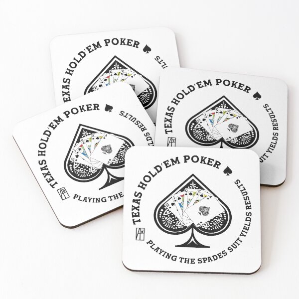 Item preview, GAME - POKER - TEXAS HOLDEM - Playing the spades suit yields results - 6 designed and sold by ArtProjectShop.