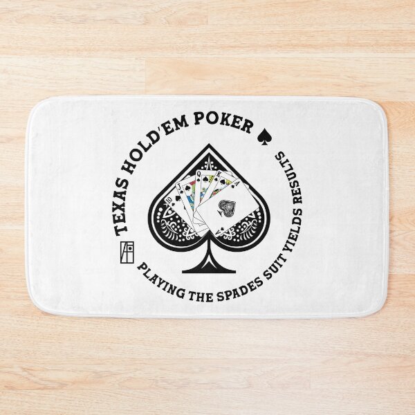Item preview, GAME - POKER - TEXAS HOLDEM - Playing the spades suit yields results - 6 designed and sold by ArtProjectShop.