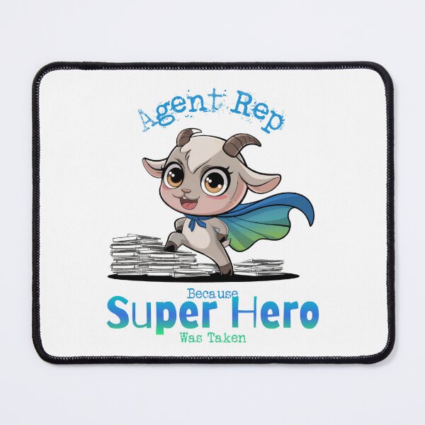 Item preview, Agent Rep Because Super Hero Was Taken - Goat Superhero designed and sold by Wicked Title.