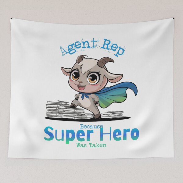 Item preview, Agent Rep Because Super Hero Was Taken - Goat Superhero designed and sold by Wicked Title.