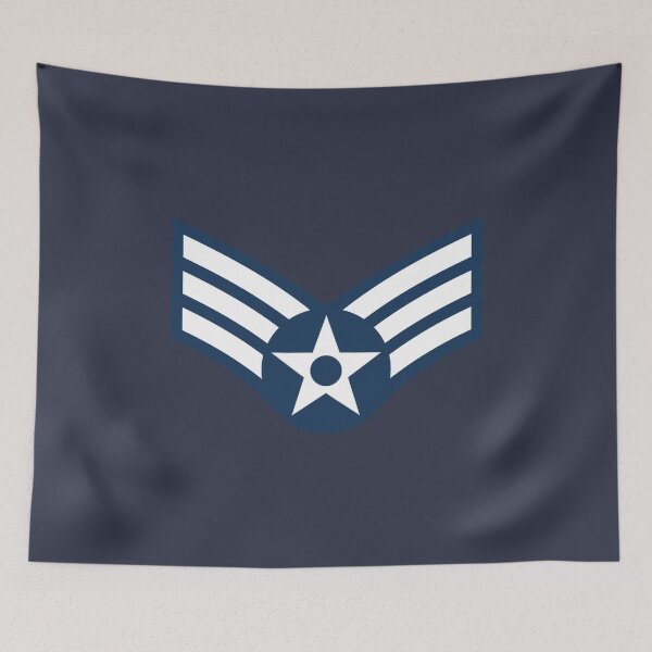 Item preview, United States Air Force OR-4 Senior Airman Rank Insignia designed and sold by wordwidesymbols.