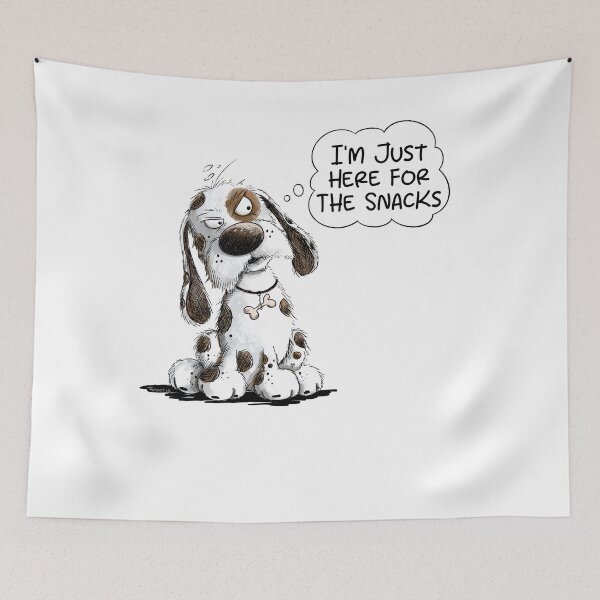 Item preview, Grumpy Dog I'm Just Here For The Snacks designed and sold by modartis.