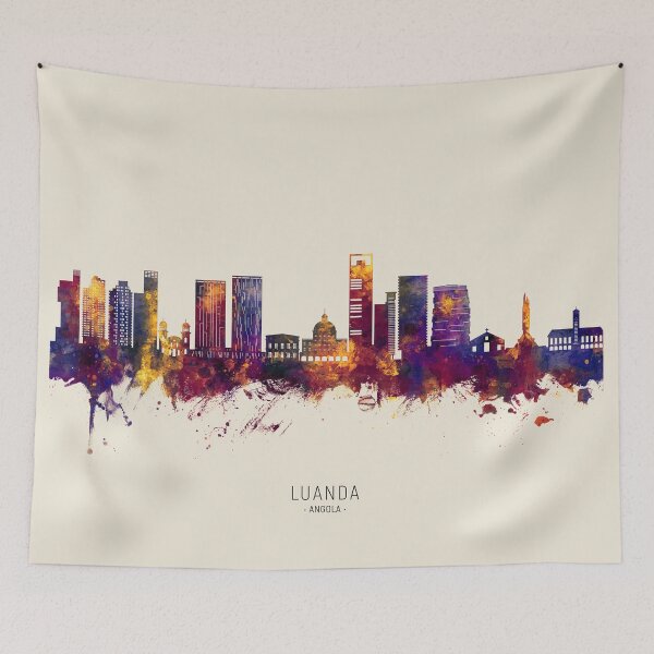 Item preview, Luanda Angola Skyline designed and sold by ArtPrints.