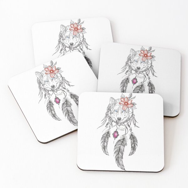 Item preview, Wolf Dream Catcher  designed and sold by Esjillustration.