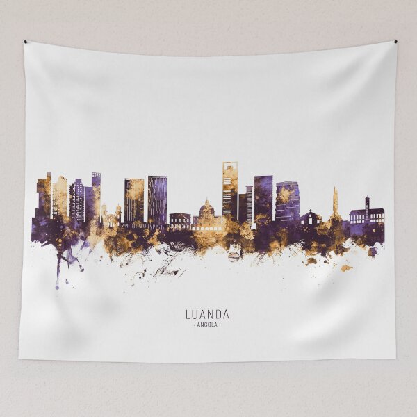 Item preview, Luanda Angola Skyline designed and sold by ArtPrints.