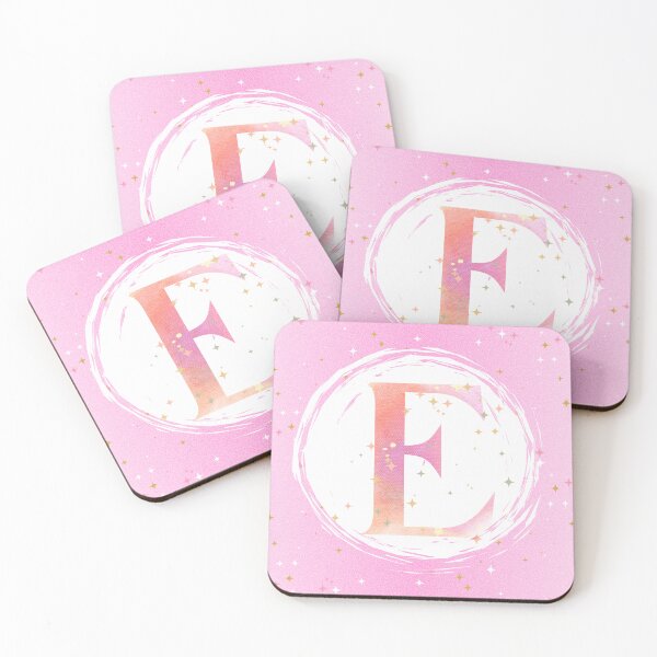 Artikelvorschau, Buchstabe E Monogramm rosa Aquarell entworfen und verkauft von iRenza.