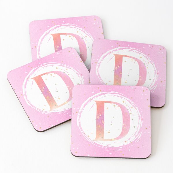 Item preview, Letra D Monograma acuarela rosa designed and sold by iRenza.