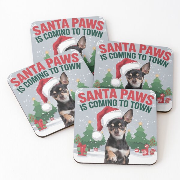 Item preview, Cute Chihuahua Santa Paws is Coming to Town designed and sold by memezart.