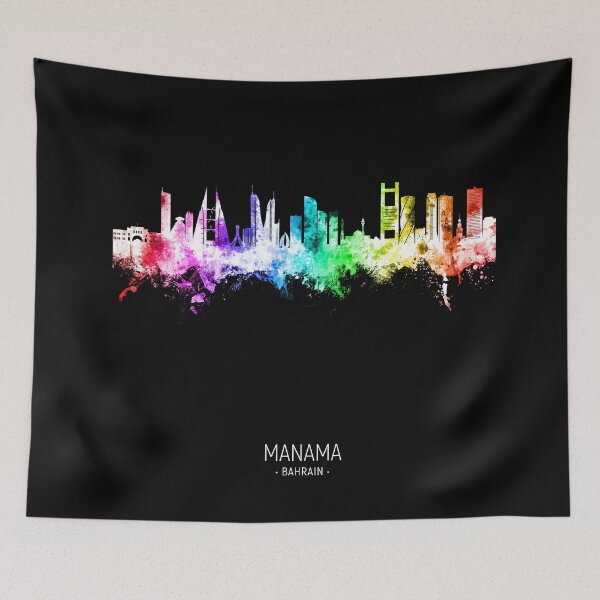 Item preview, Manama Bahrain Skyline designed and sold by ArtPrints.