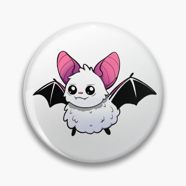 Item preview, Shikaka the white bat designed and sold by PinkGorillaCo.