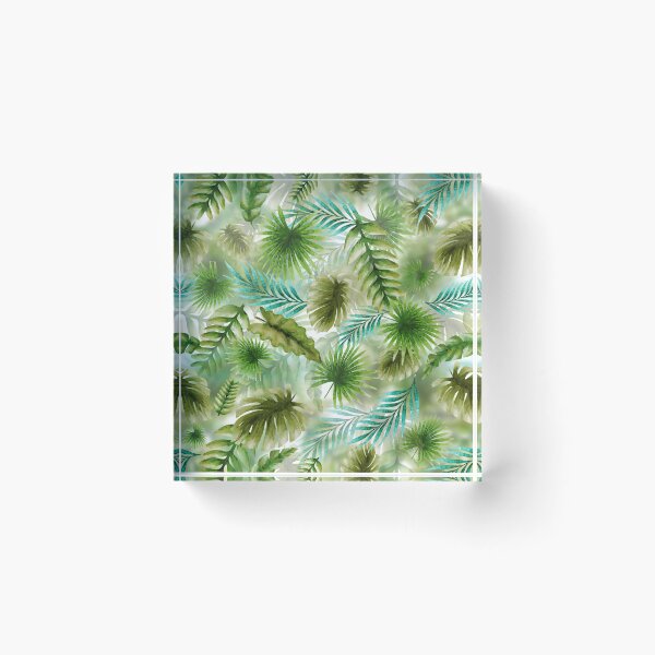 Item preview, exotic pattern, jungle, leaves, greens, pattern, aesthetics, design, watercolor designed and sold by Tetiana Pohurska.