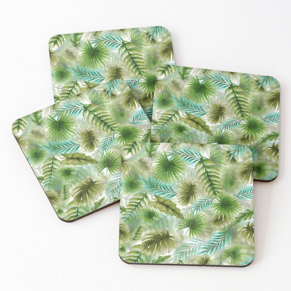 Item preview, exotic pattern, jungle, leaves, greens, pattern, aesthetics, design, watercolor designed and sold by Tetiana Pohurska.