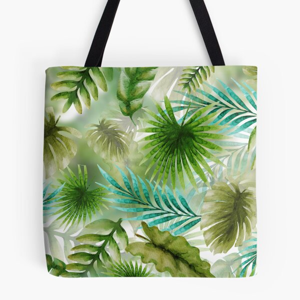 Item preview, exotic pattern, jungle, leaves, greens, pattern, aesthetics, design, watercolor designed and sold by Tetiana Pohurska.