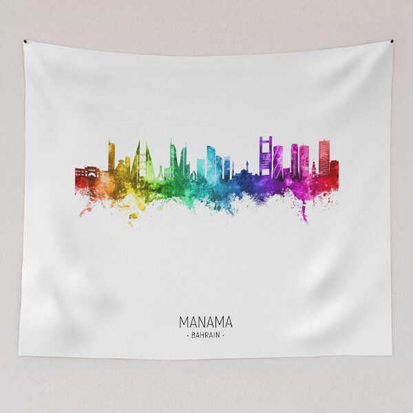 Item preview, Manama Bahrain Skyline designed and sold by ArtPrints.