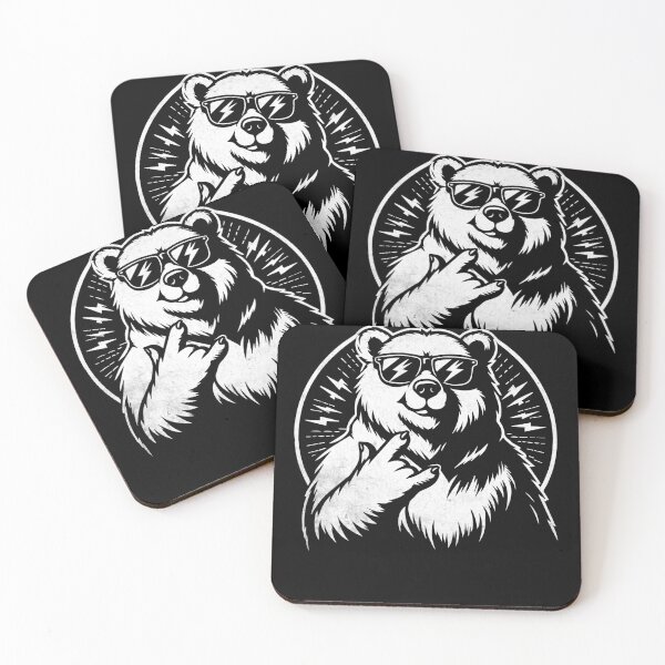 Item preview, Vintage rock bear music designed and sold by hautehub.