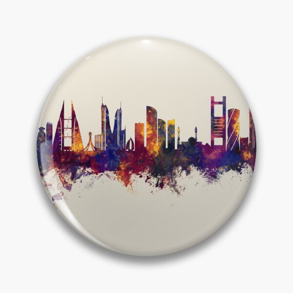 Item preview, Manama Bahrain Skyline designed and sold by ArtPrints.