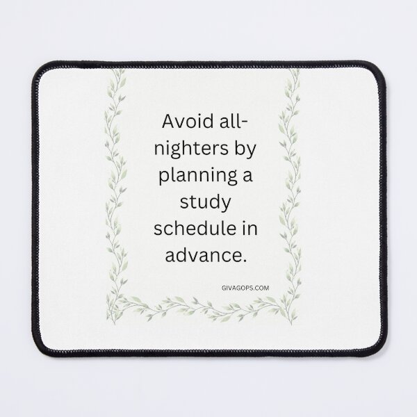 Item preview, a study schedule in advance. designed and sold by CUTESTUFFnow.