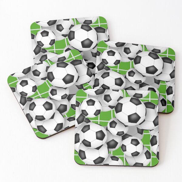 Item preview, Soccer balls and goal netting pattern designed and sold by katzdzynes.