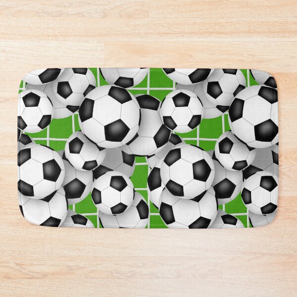 Item preview, Soccer balls and goal netting pattern designed and sold by katzdzynes.