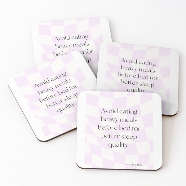 Item preview, Avoid eating heavy meals before bed for better sleep quality. designed and sold by CUTESTUFFnow.