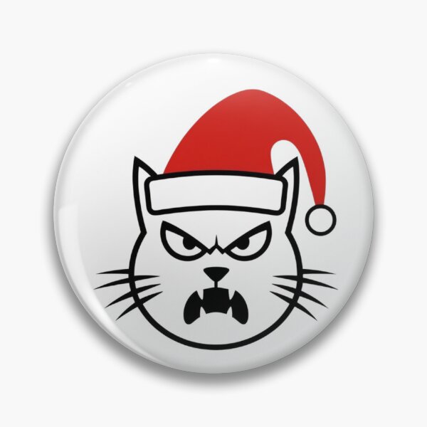 Item preview, Furious Santa Cat designed and sold by SoftRebel Prints.