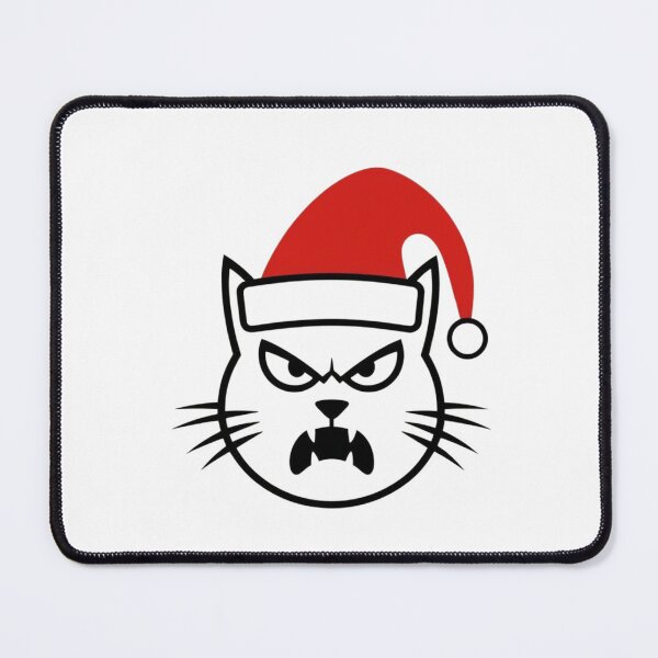 Item preview, Furious Santa Cat designed and sold by SoftRebel Prints.