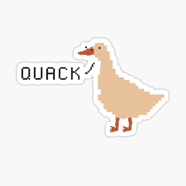 Aperçu de l'œuvre canard pixel marron créée et vendue par tuerannja.